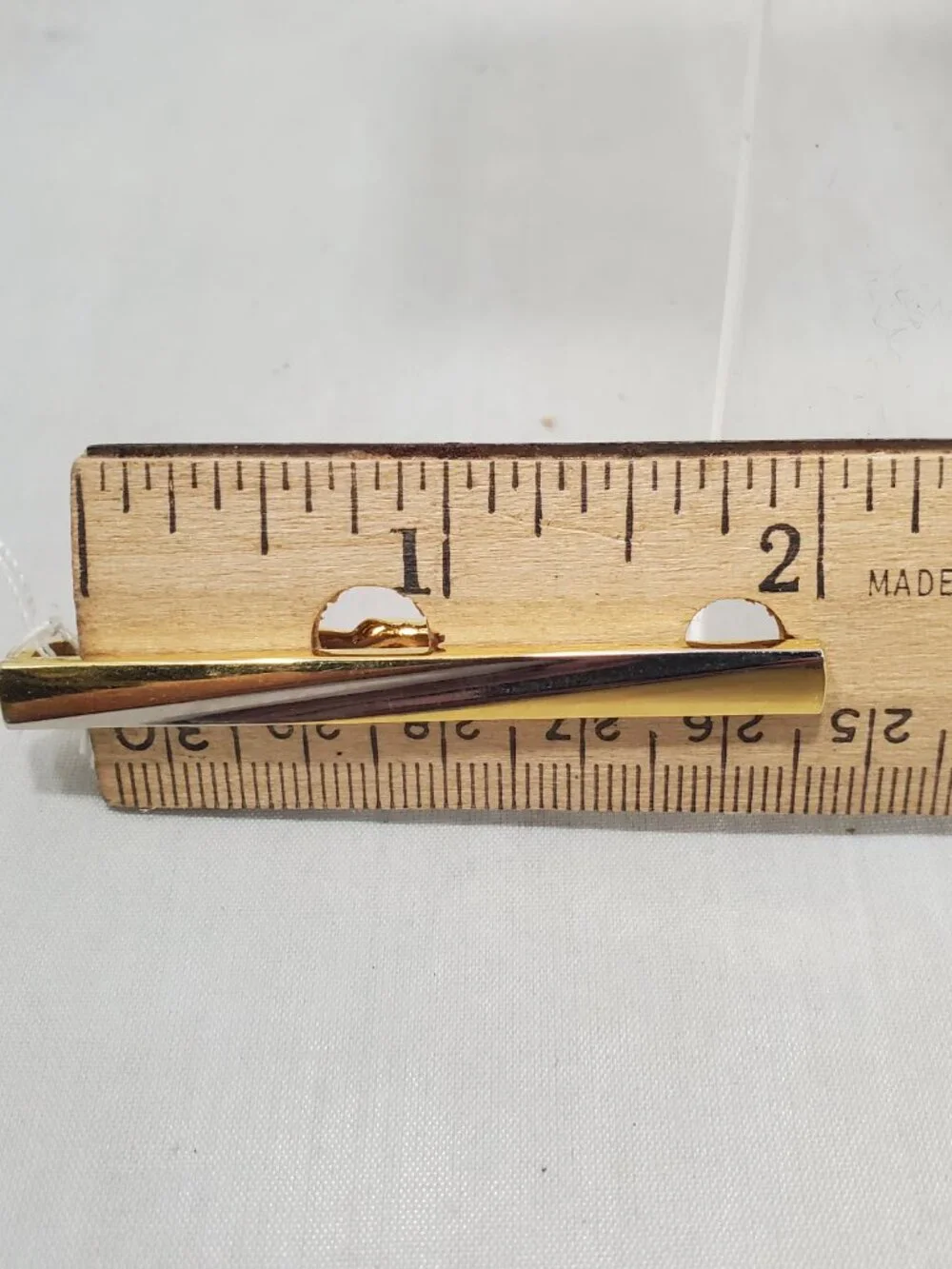 Gold-Tone & Silver-Tone Rectangular 3-Piece Cufflink and Tie Clip Set